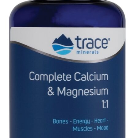 Bouteille de compléments calcium et magnésium.