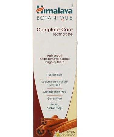 Dentifrice complet soin Himalaya Botanique à la cannelle.