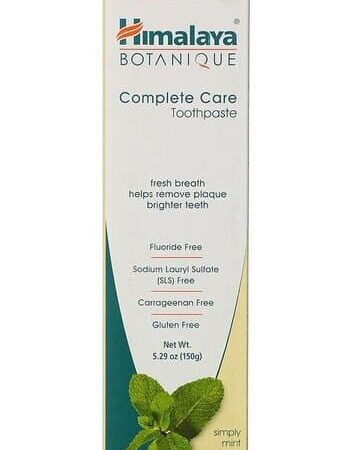 Dentifrice botanique Himalaya, soin complet, sans fluor.