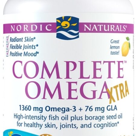 Complément Oméga-3 et GLA, pot blanc, Nordic Naturals.