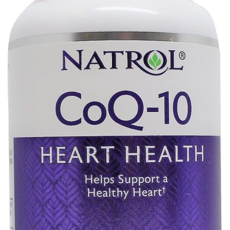 Flacon Natrol CoQ-10, complément santé cardiaque.