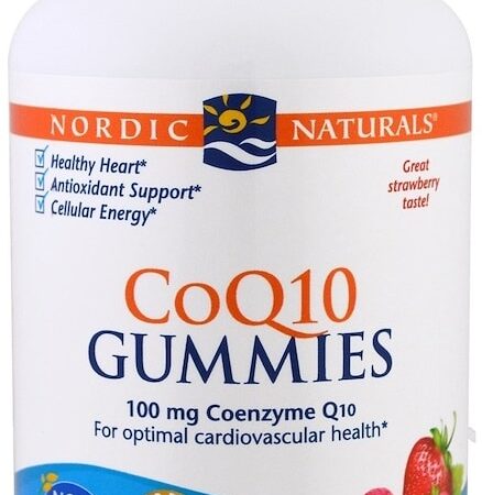 Complément alimentaire CoQ10 en gommes, Nordic Naturals.