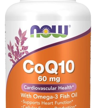 CoQ10 with Omega-3, 60mg - 120 softgels