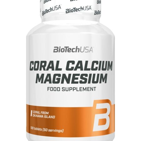 Pot de supplément alimentaire calcium et magnésium.