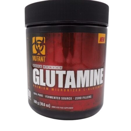 Pot de supplément alimentaire glutamine "Mutant".