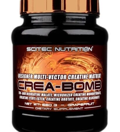 Pot de complément alimentaire, Scitec Nutrition Crea-Bomb.