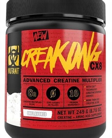 Pot de créatine avancée Mutant Creakong, supplément sportif.