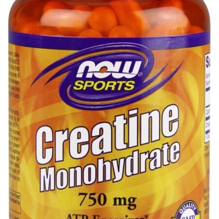 Pot de créatine monohydrate pour sportifs 120 capsules.