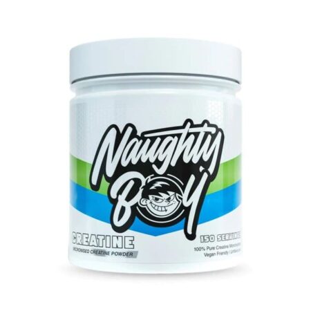 Pot de créatine "Naughty Boy" vegan.