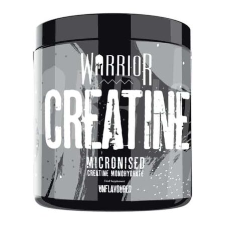 Pot de créatine monohydrate micronisée Warrior.