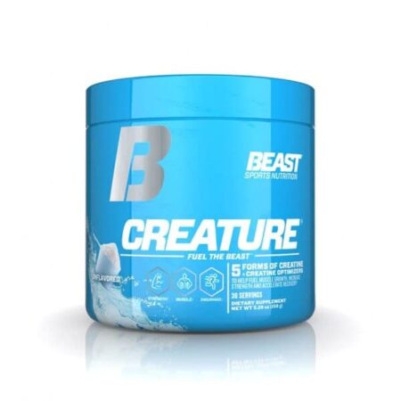 Pot de créatine Beast Sports Nutrition.