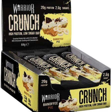Barres protéinées Warrior Crunch, faible en sucre.