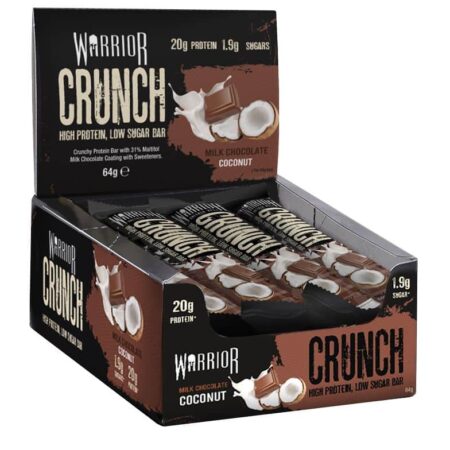 Barres protéinées Warrior Crunch chocolat-noix de coco.