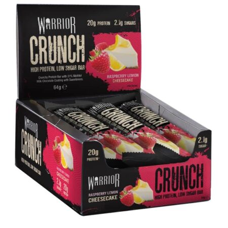 Barres protéinées Warrior Crunch framboise-citron.