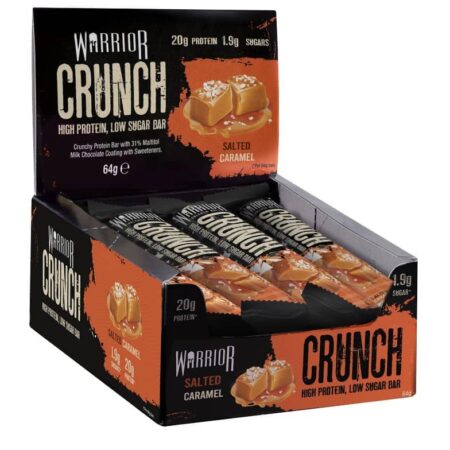 Barres protéinées Warrior Crunch caramel salé.