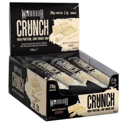 Barres protéinées Warrior Crunch, chocolat blanc.