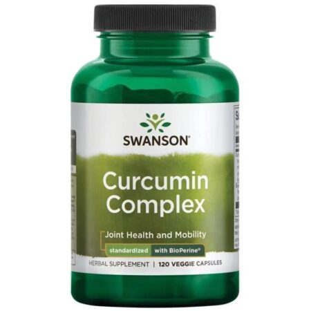 Flacon de complément alimentaire Curcumin Complex.