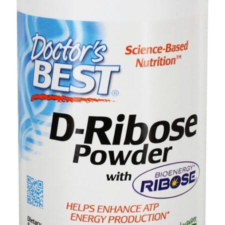 Poudre D-Ribose Doctor's Best, complément alimentaire vegan.