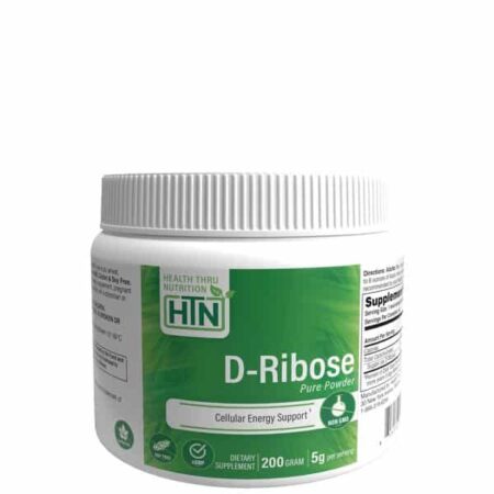 Pot de D-Ribose en poudre pour l'énergie cellulaire.