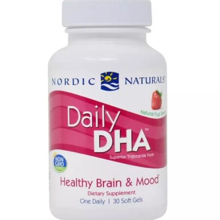Complément alimentaire Daily DHA pour le cerveau et l'humeur.