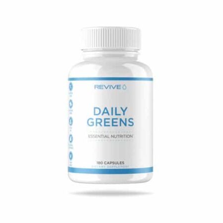 Flacon "Daily Greens" compléments alimentaires 180 capsules.