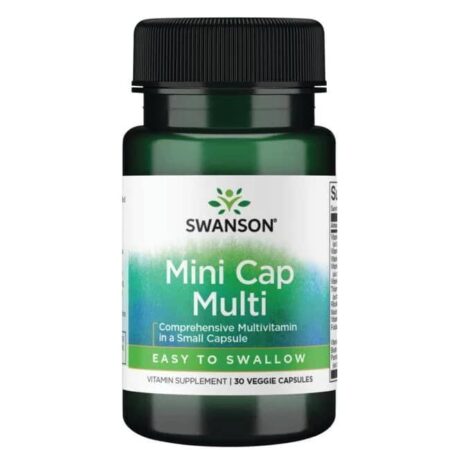 Flacon de multivitamines Swanson Mini Cap Multi.