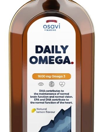 Daily Omega, 1600mg Omega 3 (Natural Lemon) - 500 ml.