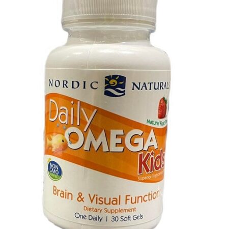 Flacon Daily Omega Kids, complément alimentaire.