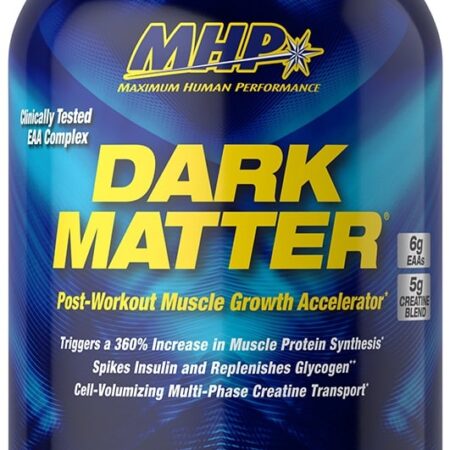 Pot de complément alimentaire Dark Matter, saveur framboise.