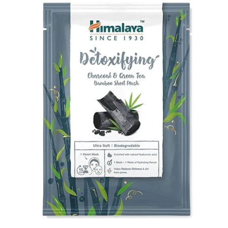 Detoxifying Charcoal & Green Tea Bamboo Sheet Mask - 30 ml.