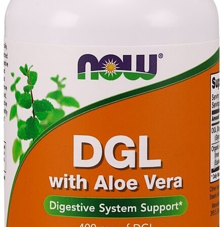 Bouteille de complément alimentaire DGL Aloe Vera.