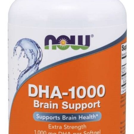 Complément alimentaire DHA-1000 pour cerveau en gélules.