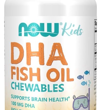 Complément alimentaire DHA pour enfants, sous forme de gélules.