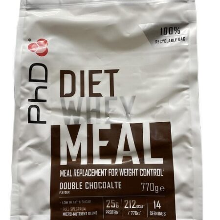 Sachet substitut de repas PhD, chocolat, contrôle poids.