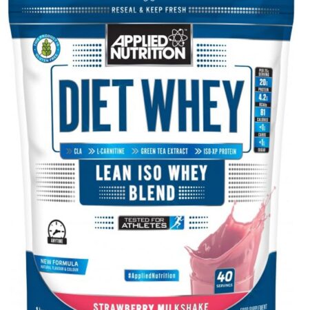 Protéine whey diète fraise, nutrition sportive.