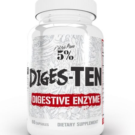 Flacon de suppléments enzymatiques digestifs, 60 capsules.