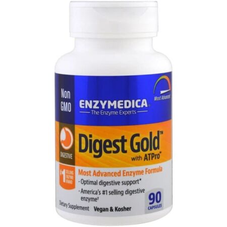 Flacon de Digest Gold, complément enzymatique digestif.