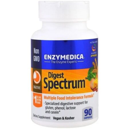 Supplément Enzymedica Digest Spectrum, intolérances alimentaires.