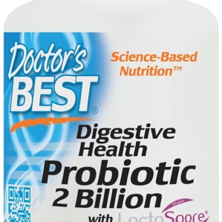 Flacon probiotique Doctor's Best Digestive Health.
