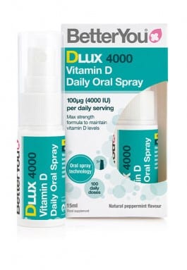 Spray oral de vitamine D DLux 4000.