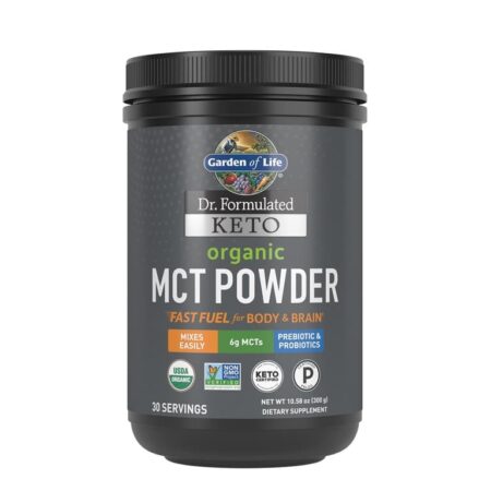 Poudre MCT biologique pour régime cétogène.