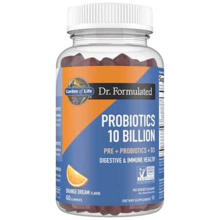 Flacon de probiotiques 10 milliards Garden of Life.