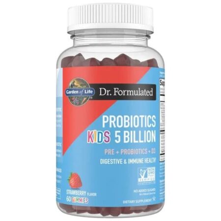Probiotiques pour enfants, 5 milliards, goût fraise.