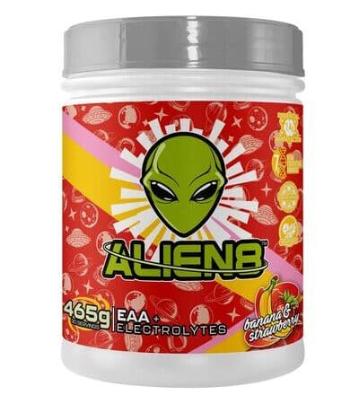 Pot de complément alimentaire Alien8, électrolytes et EAA.
