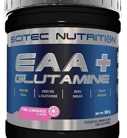 Pot de complément alimentaire Scitec Nutrition saveur citron.