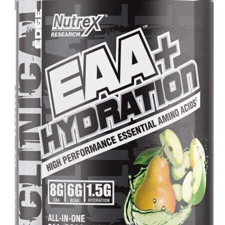 Pot de complément EAA Hydration, saveur pomme-poire.