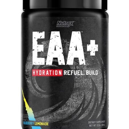 Pot de complément alimentaire EAA+ citron bleuet.