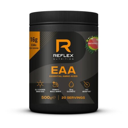 Pot de complément alimentaire EAA Reflex Nutrition.