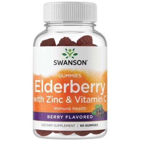 Gommes de sureau Swanson avec zinc et vitamine C.