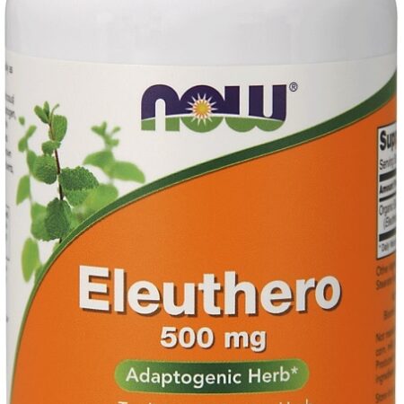 Flacon de complément alimentaire Eleuthero 500mg végétarien.